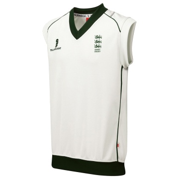 Curve Sleeveless Sweater Green Trim